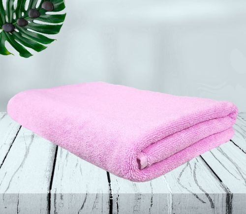 Rekhas Super Absorbent Soft Quick Dry Anti-bacterial Dark Pink Cotton Bath Towel