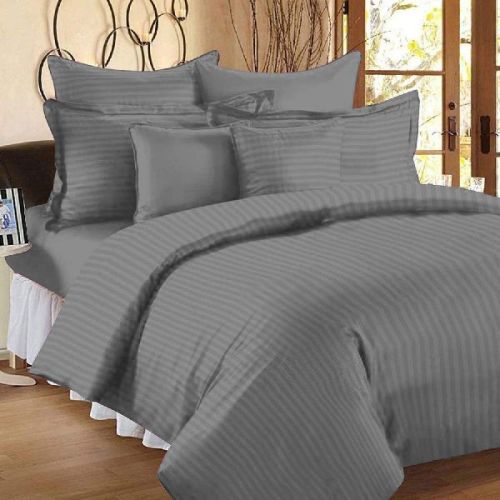 Rekhas Cotton Satin Striped Plain Bedsheet, For Wedding, Lodge, House, Picnic, Home, Hotel, Hospital