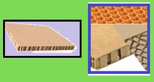 Rectangular Paper Honeycomb Panel, Pattern : Plain