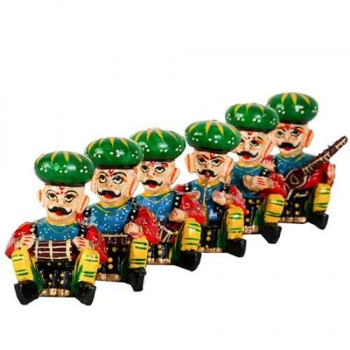 Wooden Musician Set, For Decorative Gifts Use Only, Packaging Type : Thermocol Box