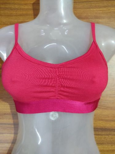 Hosiery Sinker Plain Sports Bras, Size : 30, 32, 34, 36, 40