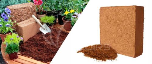 Rectangular Coir Pith Coco Peat Blocks, For Agriculture Use, Agriculture, Horticulture, Color : Brown