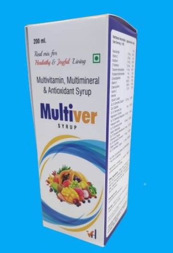 Multivitamin Syrup, For Health Supplements, Form : Liquid