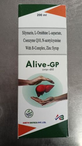 Organic Alive Gp Syrup, For Concentration, Packaging Type : Corten