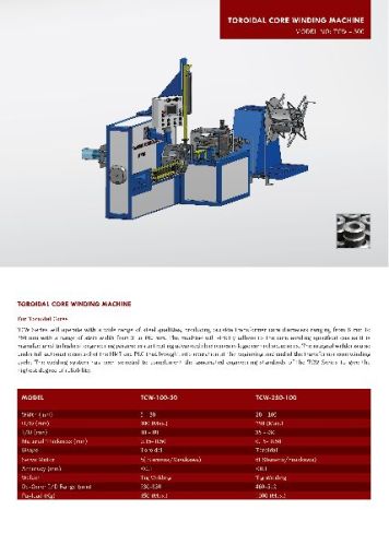 Electric Mild Steel Polished Toroidal Core Winding Machine, For Transformers Industries, Width : 5-100mm