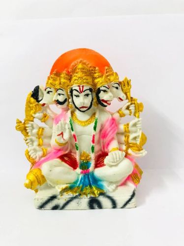 White Marble Panchmukhi Hanuman Statue