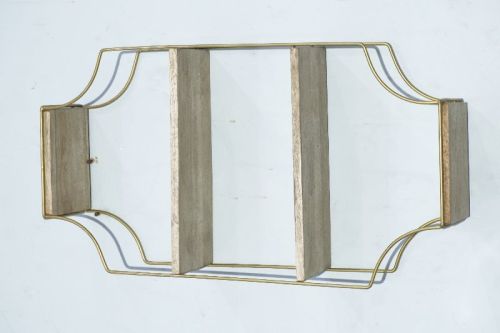 Metal Polished Wall Mounted Wall Rack