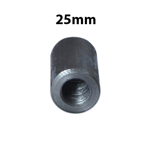 Polished Mild Steel 25mm Parallel Thread Coupler, Feature : Light Weight, Fine Finished, Crack Resistance