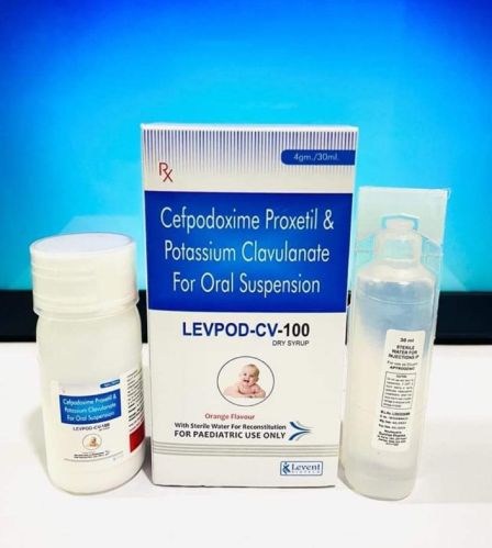 Levpod-CV-100 Dry Syrup, Packaging Type : Plastic Bottle