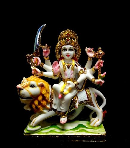 Surbhi Marble Durga Maa Statue, Packaging Type : Thermocol Box, Carton Box, Cardboard Box
