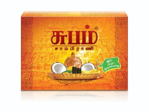 Square Printed Glossy Sambrani Packaging Pouch, For Food Industry, Closure Type : Heat Seal