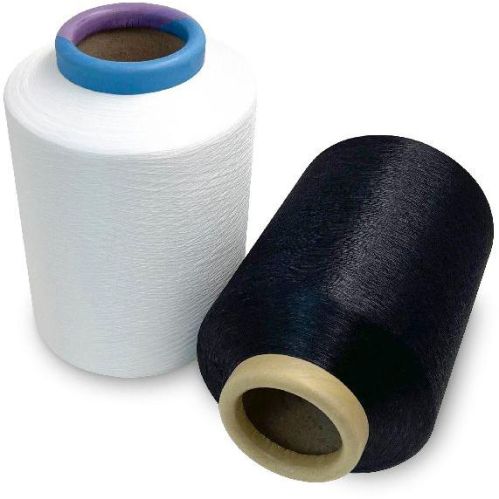 100+40D White Black Polyester Spandex Covered Yarn