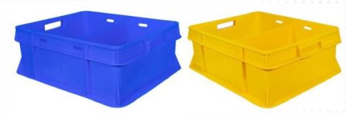 Rectangular Plastic Dairy Crates, For Milk Storage, Style : Solid Box