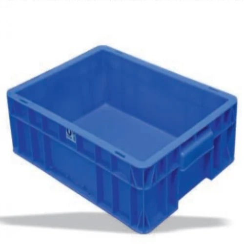 Plastic UCH 400X300X100mm Industrial Crate, Style : Solid Box