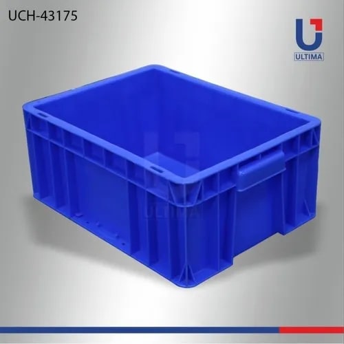 Rectangular UCH-43175 HDPE Crate, For Storage, Style : Solid Box