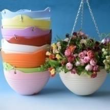 Polished Plastic Flora Basket, Shape : Round