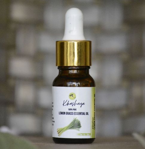 Organic Kkashaya Lemongrass Essential Oil, Packaging Size : 10ml