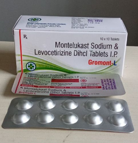 GROMONT-L Montelukast Levocetirizine Tablets, Medicine Type : Human Medicine