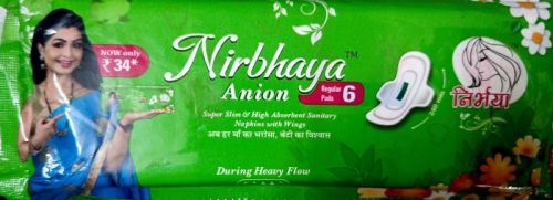 Nirbhaya Anion Ultra Thin Sanitary Napkin, Style : Disposable