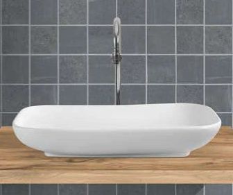 2008 Table Top Wash Basin, Size : 560x410x95 Mm