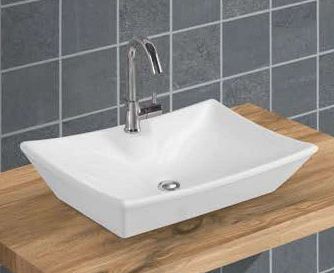 2041 Table Top Wash Basin, Size : 580x370x120 Mm