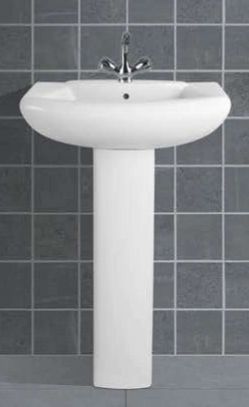 Ceramic Polished Plain Alpine Pedestal Wash Basin, Size : Standard