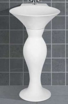 Ceramic Polished Plain Dolphin Pedestal Wash Basin, Style : Modern