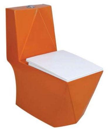 Matte Coral One Piece Water Closet, For Toilet Use