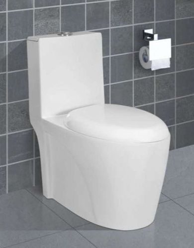 Swiss Plain One Piece Water Closet, For Toilet Use, Size : 680x340x745 Mm