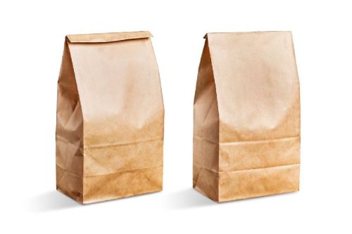 Brown Kraft Paper Grocery Bags, Technics : Attractive Pattern