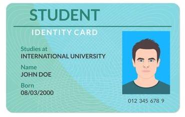 Rectangular College ID Cards