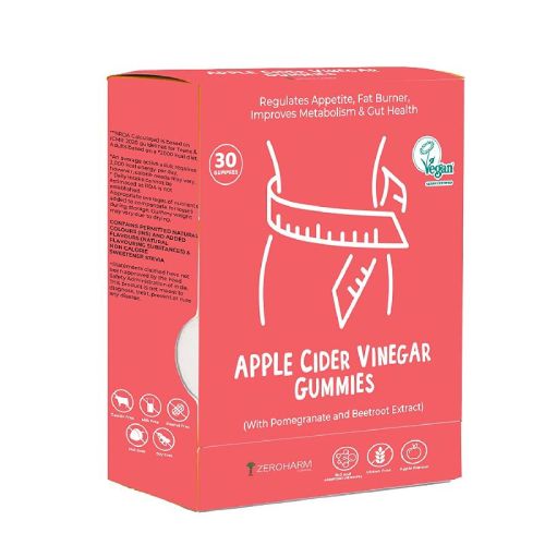 Zeroharm Apple Cider Vinegar Gummies, Shelf Life : 18 Month