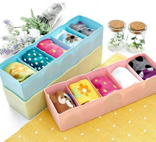 Rectangular Polished Plastic Socks Organizer