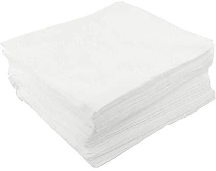 Plain 100% Polyester Wipes, Color : White