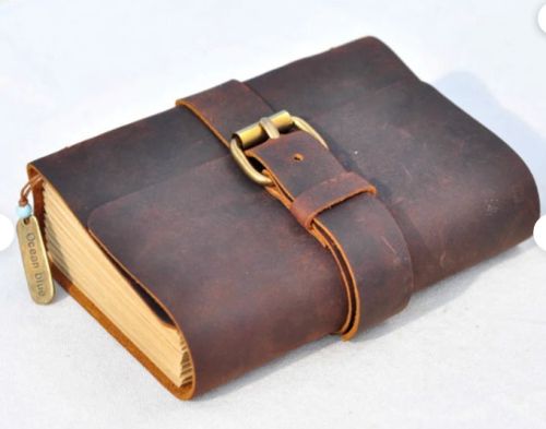 Rectangular Staple Leather Notebook, For Office, School, Feature : Good Quality, Impeccable Finish