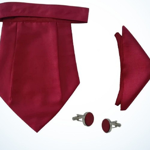 Cravat Pocket Square and Cufflink Set, For Party Wear, Feature : Durable, Extra-stronger