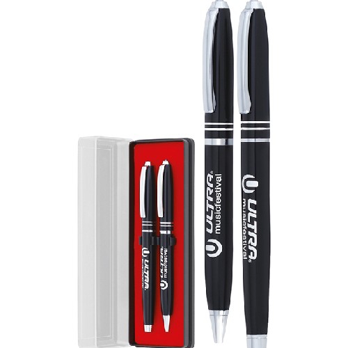 Pen Gift Set, For Writing, Packaging Type : Metal Box