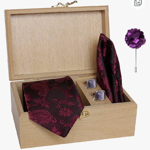 Printed Microfiber Tie Gift Set, Feature : Comfortable, Shrink Resistance