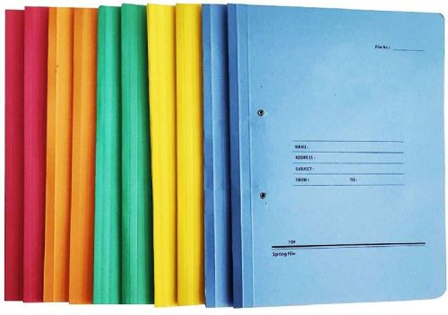 Leather Spring Files, For College, Keeping Documents, Office, School, Size : A/4