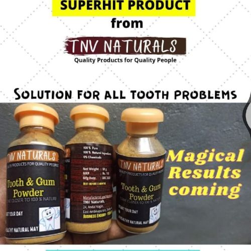 TNV NATURALS Tooth Powder, Shelf Life : 1year