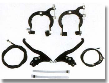 Polished Cast Iron Caliper Bicycle Brake Set, Size : Standard