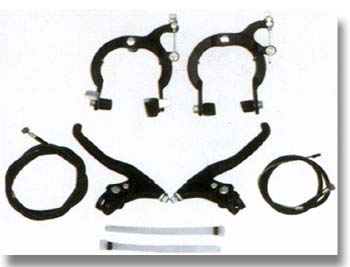 Polished Mild Steel Cantilever Bicycle Brake Set, Size : Standard