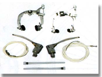 Polished Cast Iron French Bicycle Brake Set, Size : Standard