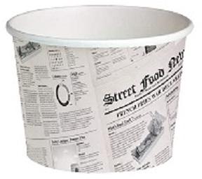 Printed Customized Paper Food Containers, Shape : Round