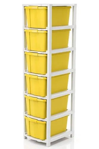 Rectangular 6 Layer Plastic Storage Drawer