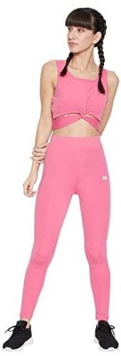 Polyester Plain Clovia Activewear Set, Available Size : XXL, M