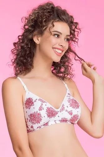 Clovia Padded Floral Printed Bra, Size : 34B