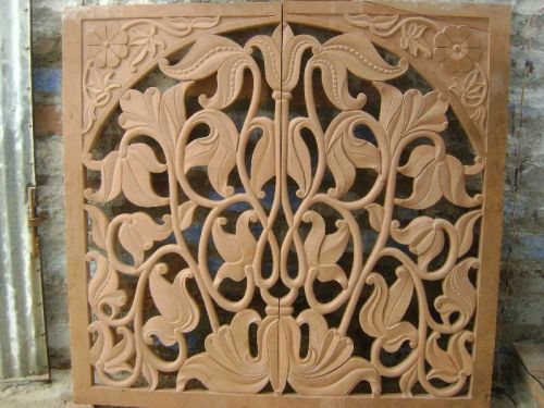 Rectangular Sandstone Jali, For Construction, Size : 5x8
