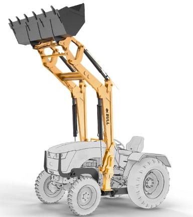 Front End Tractor Attachment Loader, For Construction, Certification : ISI Certified