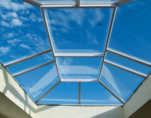 Multishape Aluminium Glass Skylights, For Decoractive, Roofing, Size : Multisizes